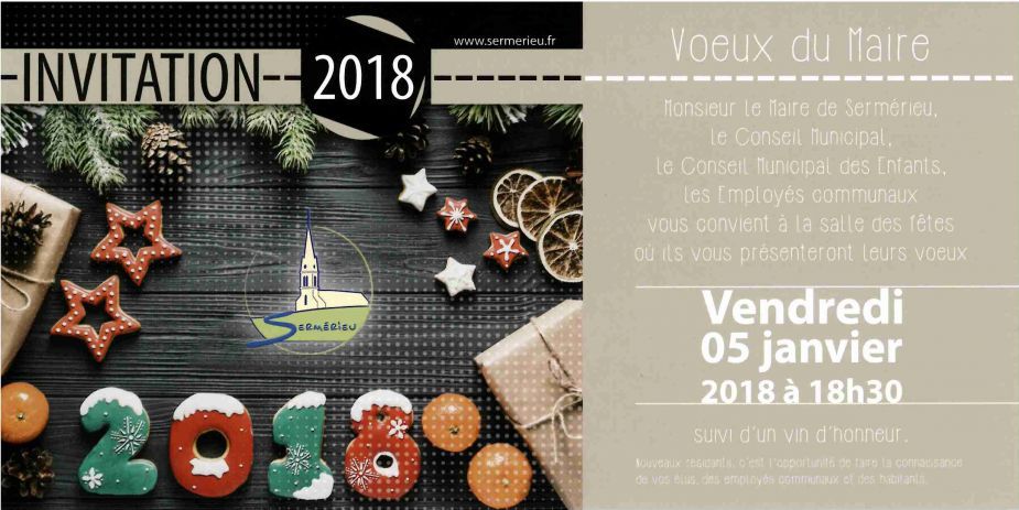invitation voeux du Maire 05-01-2018